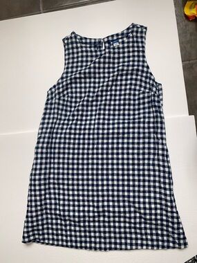 Old Navy Navy and White Gingham Dress